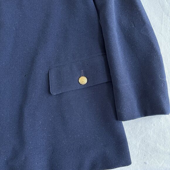 Ralph Lauren Purple Label Utility Military Jacket in Navy Size 6 Womens USA - Picture 5 of 13